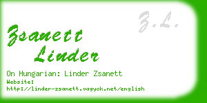 zsanett linder business card